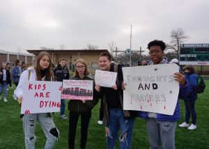 Over 200 Wauwatosa West students participated in a student led walk out from 11:00 to 12:30 on Friday, December 13th.