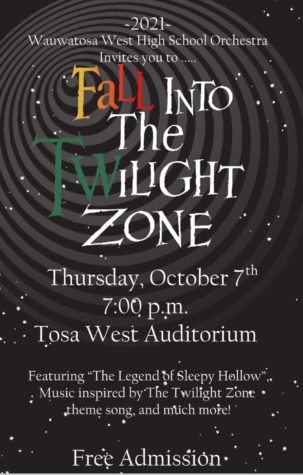 The spooky poster that was created for the Fall Orchestra Concert. 