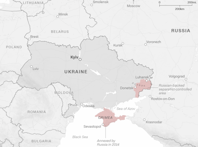 Via: https://www.cnn.com/2022/02/24/europe/ukraine-visual-explainer-maps/index.html
Source: Institye for the study of war, Maps 4News, Google Maps
Graphic: Henrik Pettersson, CNN