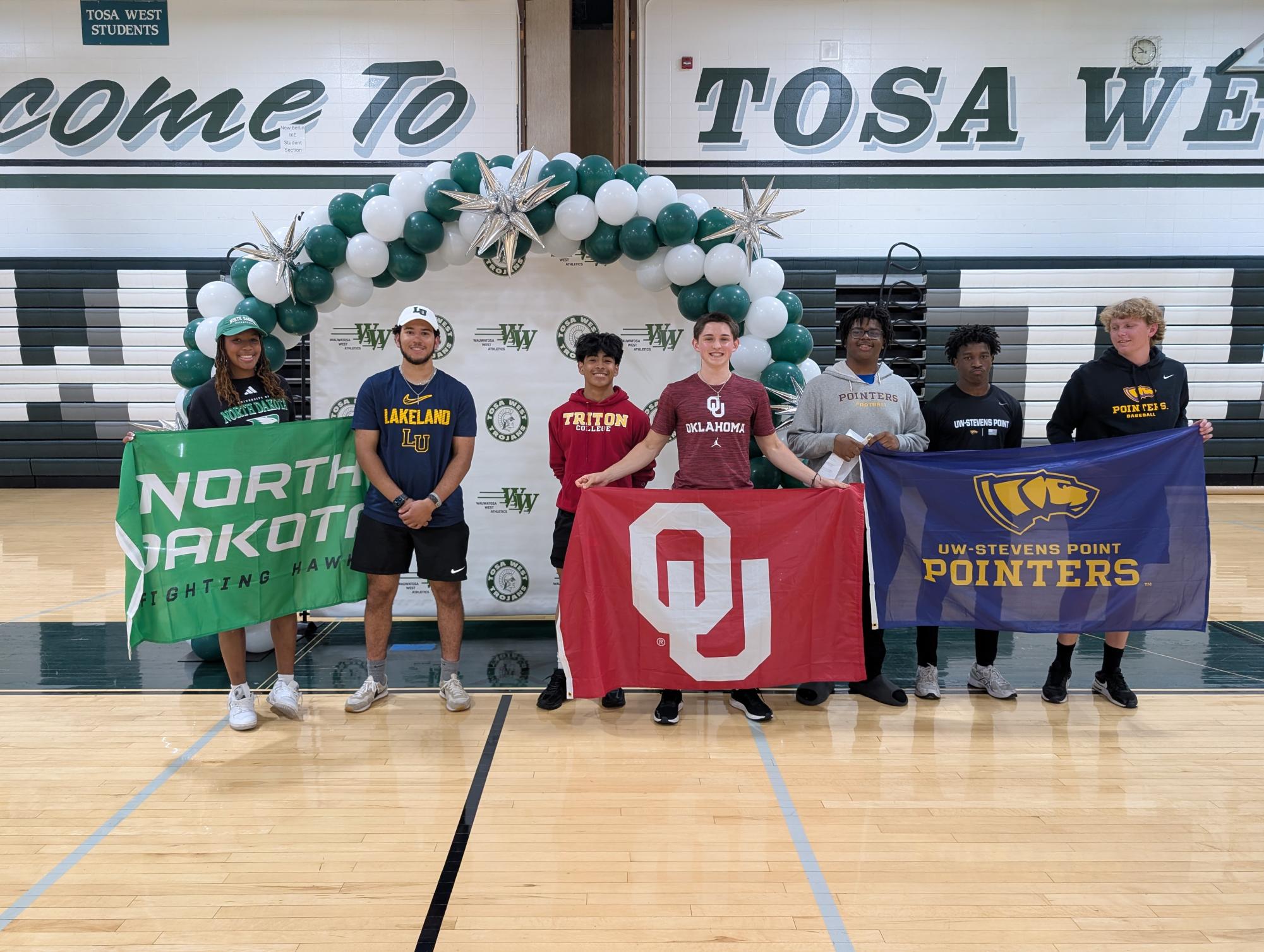 Eight Tosa West Seniors Commit to College Athletics at 2025 Signing Day Ceremony