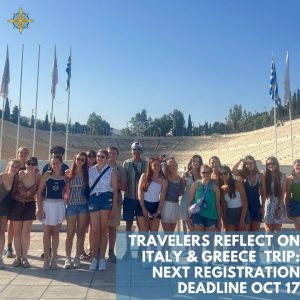Summer Italy & Greece Trip Deepens International Travel Experiences For Students